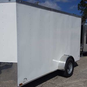 6x10 V Nose Single Axle Enclosed Trailer