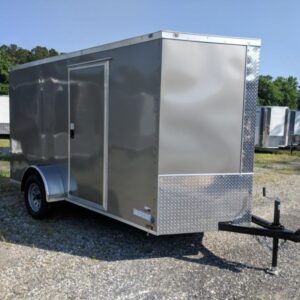 6x12 V Nose Single Axle Enclosed Trailer