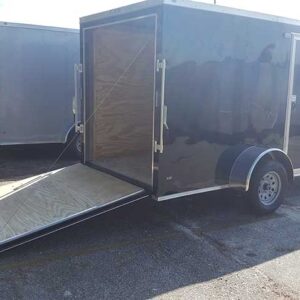 6x14 V Nose Single Axle Enclosed Trailer