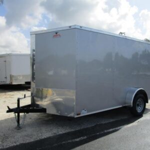 7x12 V Nose Single Axle Enclosed Trailer