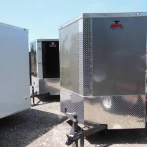 7x14 V Nose Single Axle Enclosed Trailer